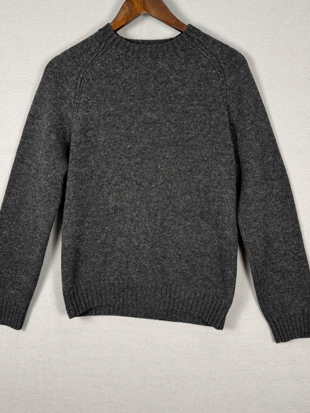 J.Crew Men's Small Lambs Wool Pullover Sweater Gray